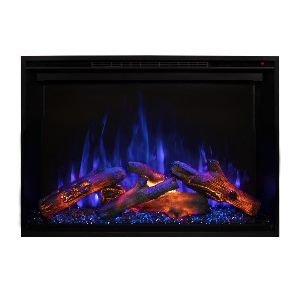 Modern Flames RS-2621 26" Redstone Traditional Built-In/Clean Face Electric Fireplace in Black